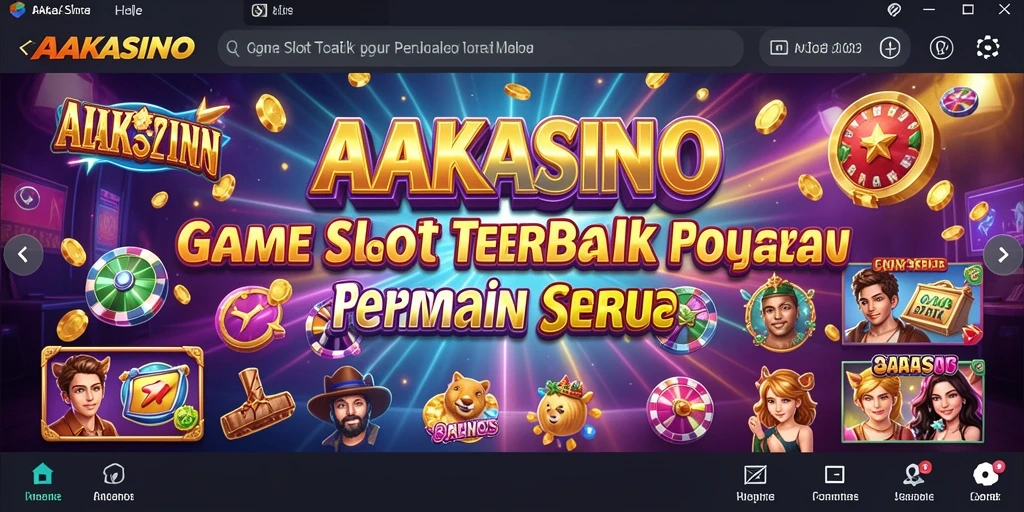Gameplay AAKASINO yang mendebarkan dengan berbagai slot menarik.