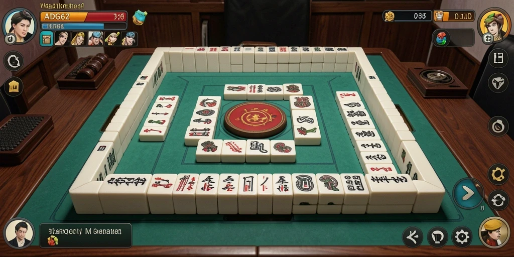 Tampilan permainan Mahjong yang menantang dan menarik di ADG62.