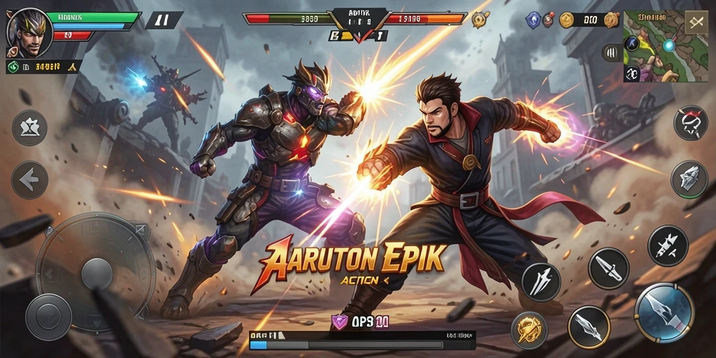 Tampilan gameplay utama API33 yang menegangkan dan penuh aksi.
