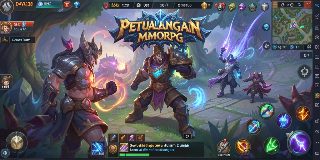 Screenshot utama <strong>DAYA138</strong> menampilkan aksi seru gameplay MMORPG.