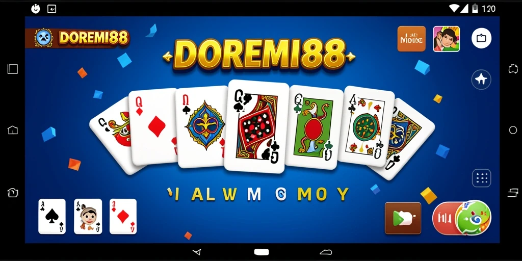 Screenshot menampilkan gameplay seru DOREMI88 yang melibatkan pemain di meja domino.