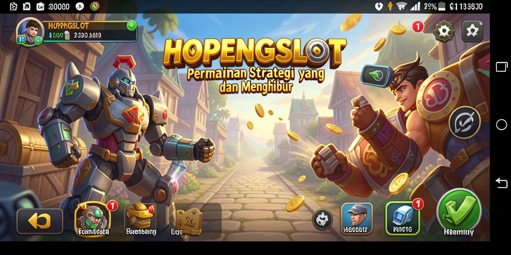 Tampilan gameplay HOPENGSLOT dengan strategi yang dinamis dan mendebarkan.