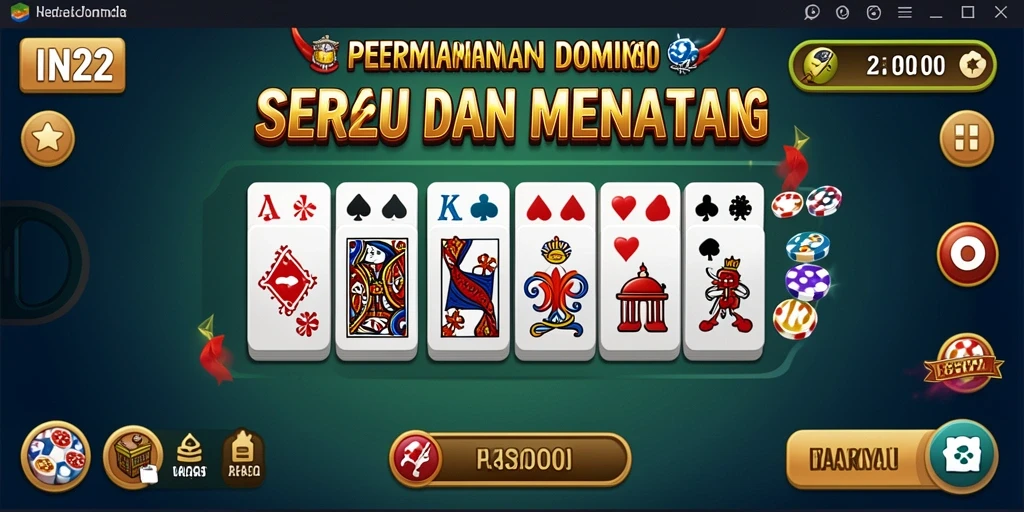 Tampilan gameplay Domino yang menarik dan interaktif.