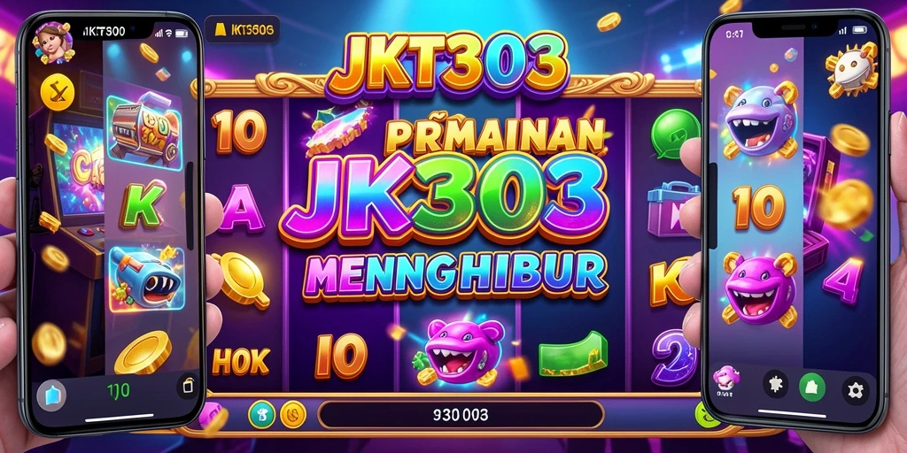 Tampilan gameplay JKT303 yang penuh warna dan dinamis.