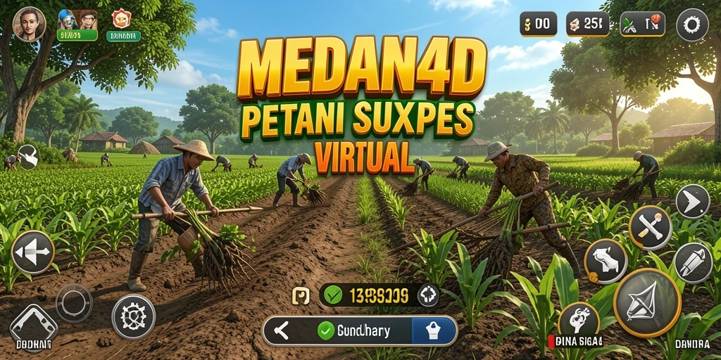 Tampilan gameplay MEDAN4D yang menarik dan menggugah semangat bertani.
