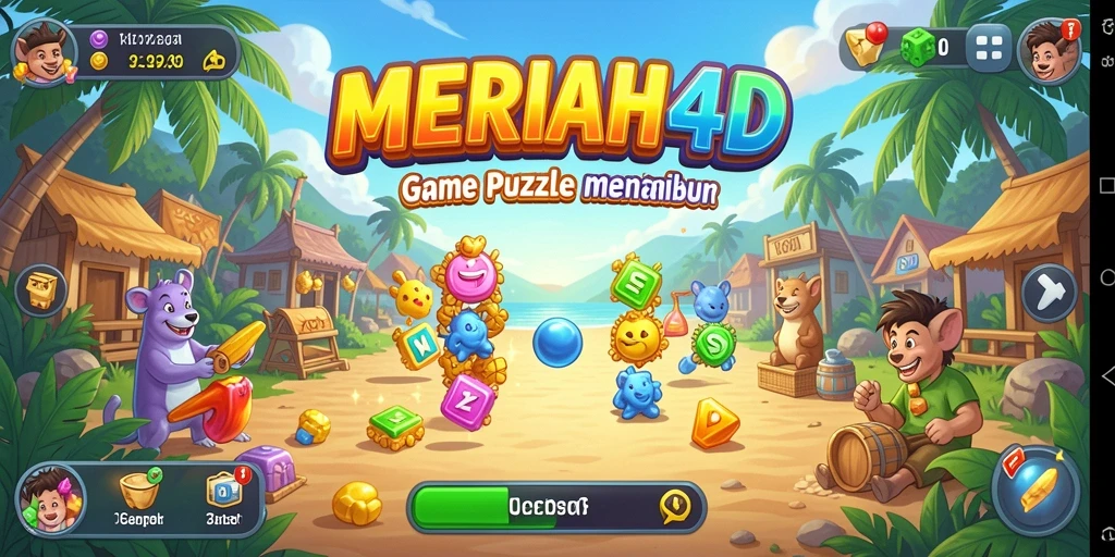 Screenshot gameplay MERIAH4D menampilkan tantangan puzzle yang mengasyikkan.