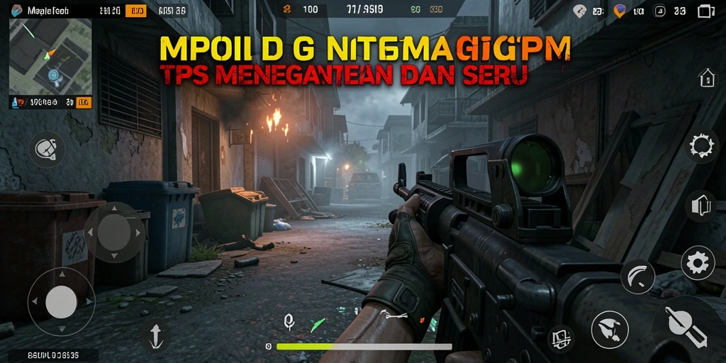 Screenshot MPOID menampilkan aksi gameplay TPS yang seru dan mendebarkan.