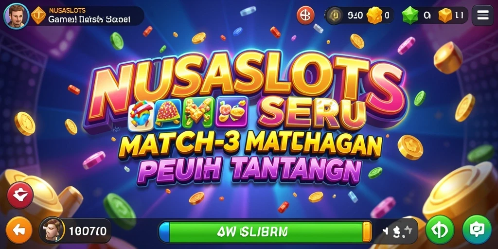 Tampilan gameplay NUSASLOTS yang menarik dan penuh warna.