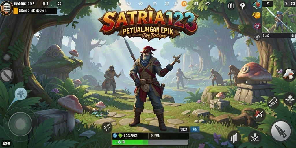 Gameplay mengesankan dari SATRIA123 dalam dunia terbuka.
