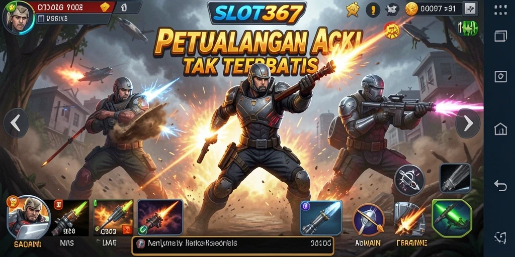 Tampilan gameplay SLOT367 yang mendebarkan dan penuh aksi.