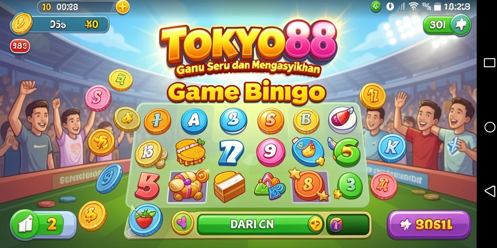 Screenshot gameplay Bingo di TOKYO88 yang menarik dan mengasyikkan.